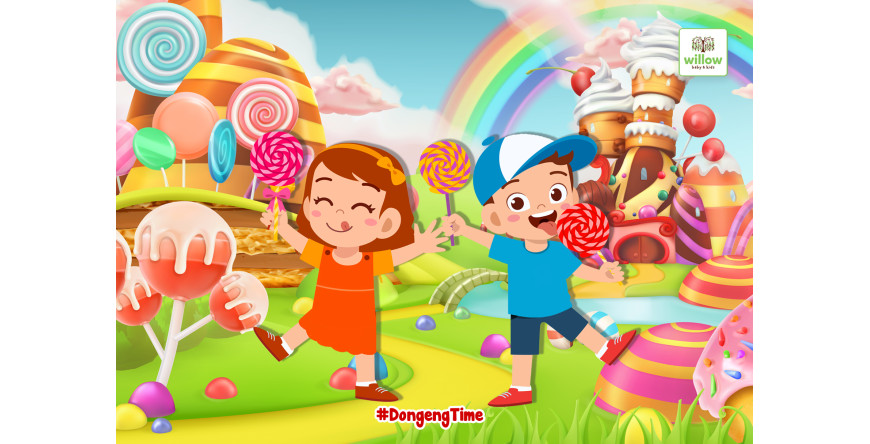 Dongeng Time: Petualangan Anak-Anak di Negeri Permen